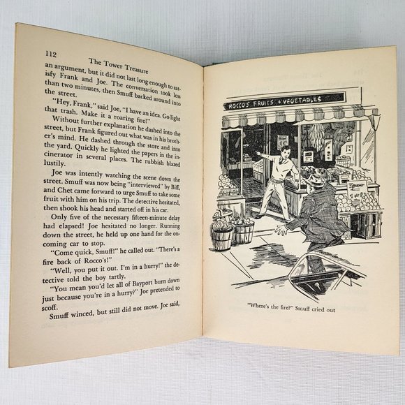 The Tower Treasure Hardy Boys Mystery Series Book HB # 1 Franklin Dixon 1959 VTG - Picture 15 of 16